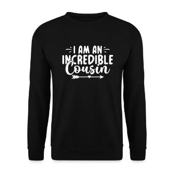Cousin Gifts - Unisex Sweatshirt - black - Front - Alina (178cm) & Michal (187cm)