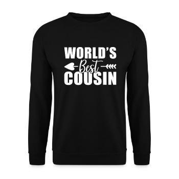 Cousin Gifts - Unisex Sweatshirt - black - Front - Alina (178cm) & Michal (187cm)