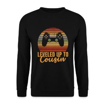 Cousin Gifts - Unisex Sweatshirt - black - Front - Alina (178cm) & Michal (187cm)