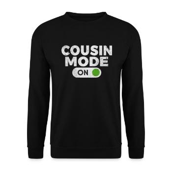 Cousin Gifts - Unisex Sweatshirt - black - Front - Alina (178cm) & Michal (187cm)