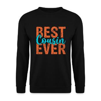 Cousin Gifts - Unisex Sweatshirt - black - Front - Alina (178cm) & Michal (187cm)