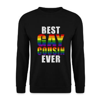 Cousin Gifts - Unisex Sweatshirt - black - Front - Alina (178cm) & Michal (187cm)