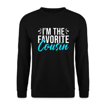 Cousin Gifts - Unisex Sweatshirt - black - Front - Alina (178cm) & Michal (187cm)