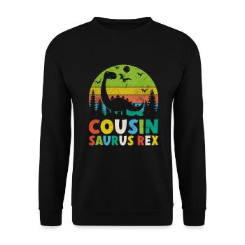 Cousin Gifts - Unisex Sweatshirt - black - Front - Alina (178cm) & Michal (187cm)