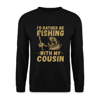 Cousin Gifts - Unisex Sweatshirt - black - Front - Alina (178cm) & Michal (187cm)