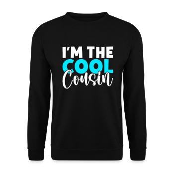 Cousin Gifts - Unisex Sweatshirt - black - Front - Alina (178cm) & Michal (187cm)