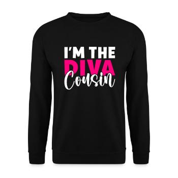Cousin Gifts - Unisex Sweatshirt - black - Front - Alina (178cm) & Michal (187cm)
