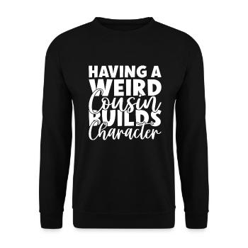 Cousin Gifts - Unisex Sweatshirt - black - Front - Alina (178cm) & Michal (187cm)