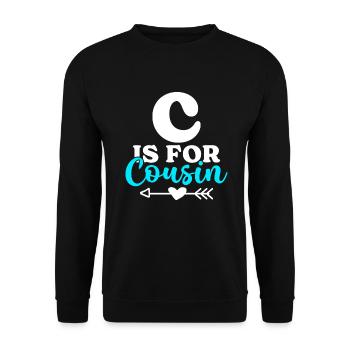 Cousin Gifts - Unisex Sweatshirt - black - Front - Alina (178cm) & Michal (187cm)