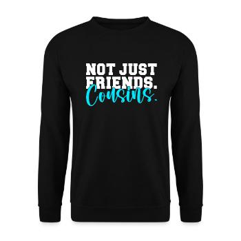 Cousin Gifts - Unisex Sweatshirt - black - Front - Alina (178cm) & Michal (187cm)