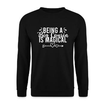 Cousin Gifts - Unisex Sweatshirt - black - Front - Alina (178cm) & Michal (187cm)