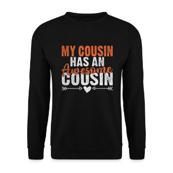 Cousin Gifts - Unisex Sweatshirt - black - Front - Alina (178cm) & Michal (187cm)