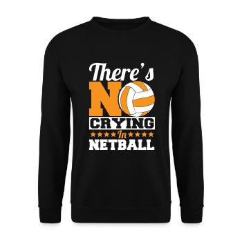 Liebe Netball Netballspieler Geschenk - Unisex Pullover - Schwarz - Vorne - Alina (178cm) & Michal (187cm)