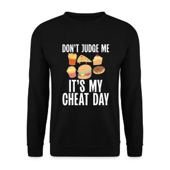 Cadeaux de graisse drôles - Sweat-shirt Unisexe - noir - Devant - Alina (178cm) & Michal (187cm)