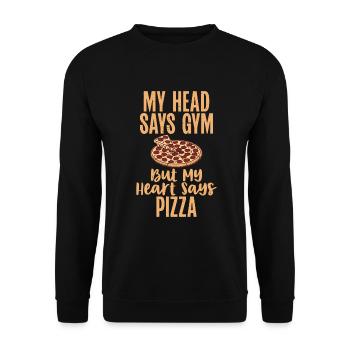 Cadeaux de graisse drôles - Sweat-shirt Unisexe - noir - Devant - Alina (178cm) & Michal (187cm)