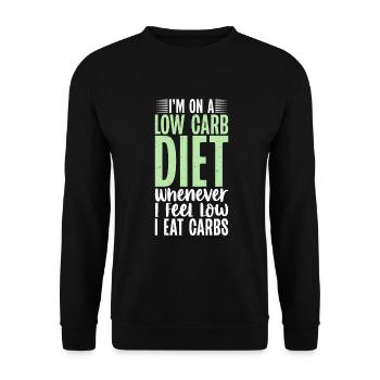 Cadeaux de graisse drôles - Sweat-shirt Unisexe - noir - Devant - Alina (178cm) & Michal (187cm)