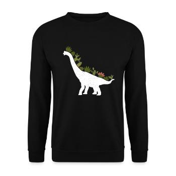 Brachiosaure dinosaure cadeau - Sweat-shirt Unisexe - noir - Devant - Alina (178cm) & Michal (187cm)