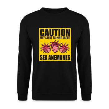 Cadeau d’anémones de mer - Sweat-shirt Unisexe - noir - Devant - Alina (178cm) & Michal (187cm)