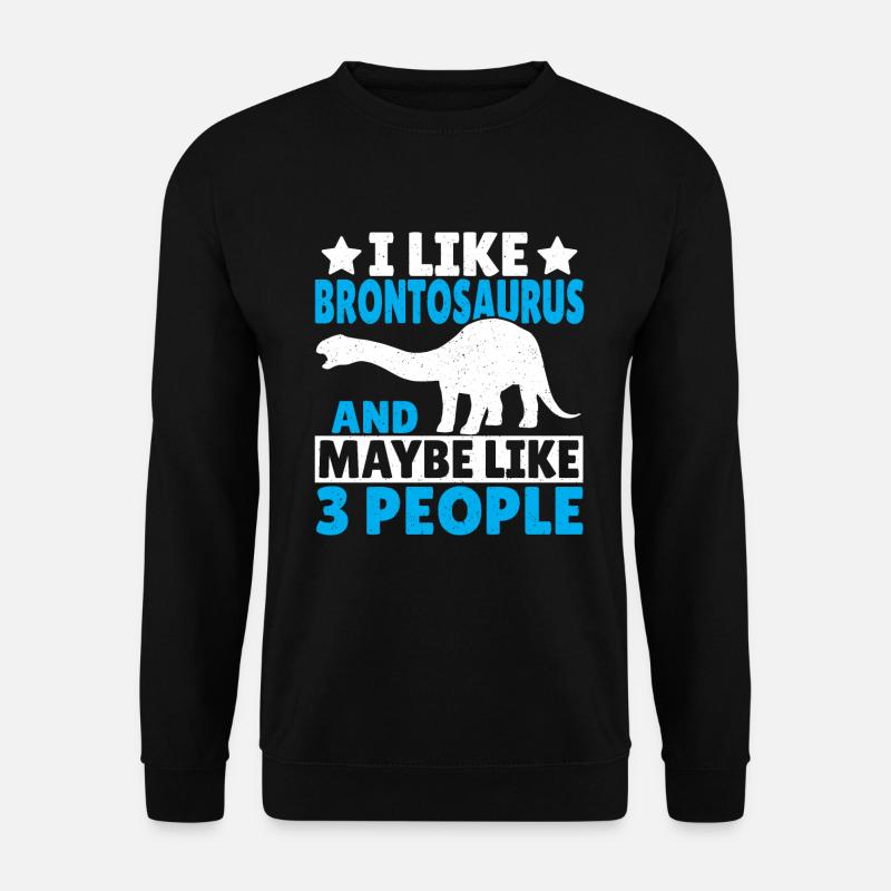 Brontosaurus Dino Gift - Unisex Sweatshirt - black
