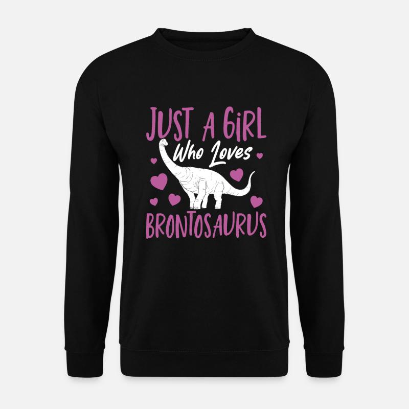 Brontosaurus Dino Gift - Unisex Sweatshirt - black