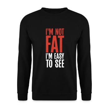 Cadeaux de graisse drôles - Sweat-shirt Unisexe - noir - Devant - Alina (178cm) & Michal (187cm)