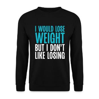 Cadeaux de graisse drôles - Sweat-shirt Unisexe - noir - Devant - Alina (178cm) & Michal (187cm)