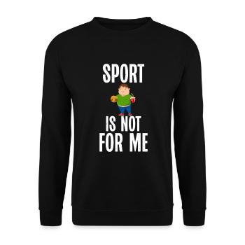 Cadeaux de graisse drôles - Sweat-shirt Unisexe - noir - Devant - Alina (178cm) & Michal (187cm)