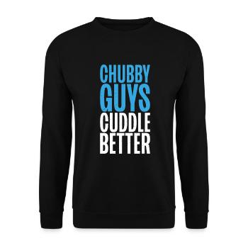 Cadeaux de graisse drôles - Sweat-shirt Unisexe - noir - Devant - Alina (178cm) & Michal (187cm)