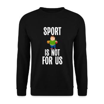 Cadeaux de graisse drôles - Sweat-shirt Unisexe - noir - Devant - Alina (178cm) & Michal (187cm)