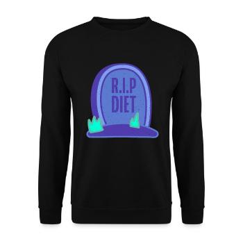 Cadeaux de graisse drôles - Sweat-shirt Unisexe - noir - Devant - Alina (178cm) & Michal (187cm)