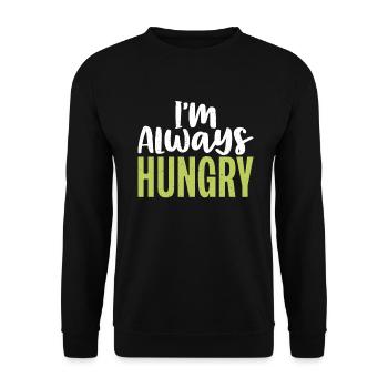 Cadeaux de graisse drôles - Sweat-shirt Unisexe - noir - Devant - Alina (178cm) & Michal (187cm)