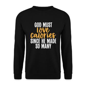 Cadeaux de graisse drôles - Sweat-shirt Unisexe - noir - Devant - Alina (178cm) & Michal (187cm)