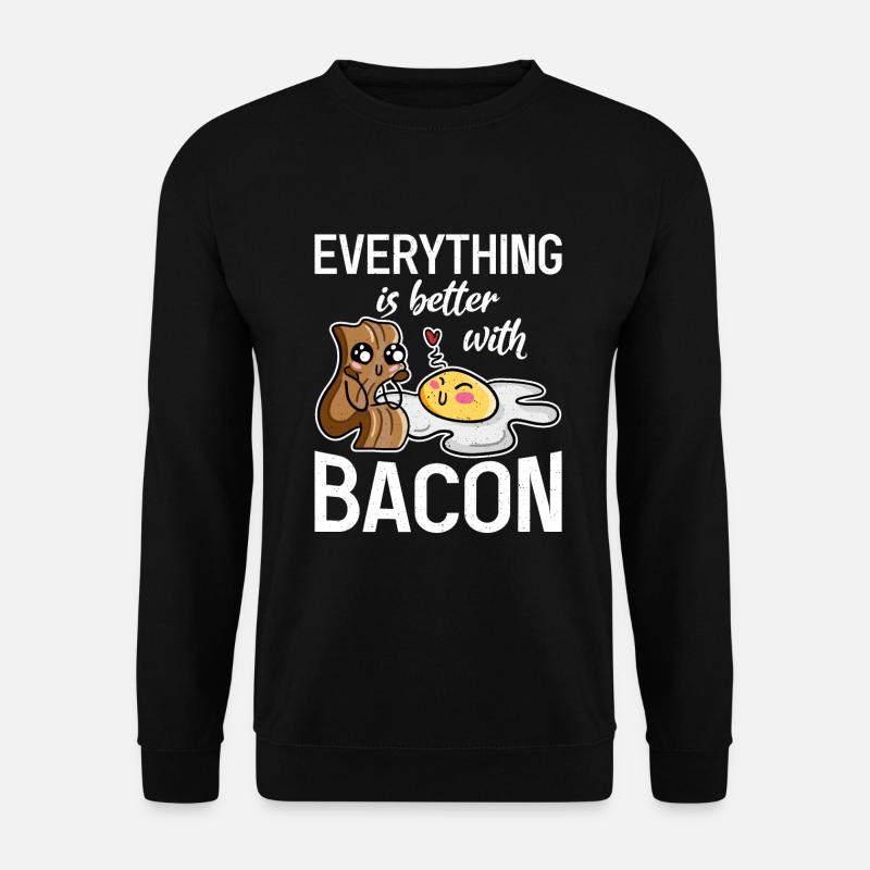 Funny Bacon Gifts - Unisex Pullover - Schwarz