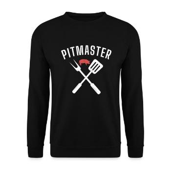 Grill Barbecue Grilling - Unisex Pullover - Schwarz - Vorne - Alina (178cm) & Michal (187cm)