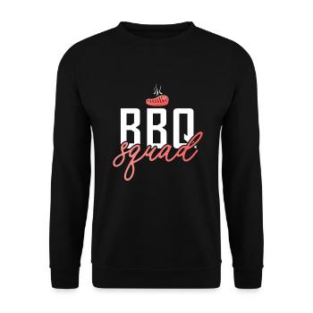Grill Barbecue Grilling - Unisex Pullover - Schwarz - Vorne - Alina (178cm) & Michal (187cm)