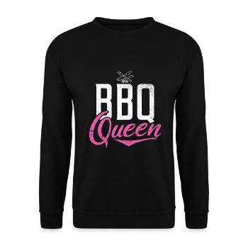 Grill Barbecue Grilling - Unisex Pullover - Schwarz - Vorne - Alina (178cm) & Michal (187cm)