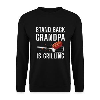 Grillades Barbecue Grillades - Sweat-shirt Unisexe - noir - Devant - Alina (178cm) & Michal (187cm)