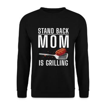 Grill Barbecue Grilling - Unisex Pullover - Schwarz - Vorne - Alina (178cm) & Michal (187cm)