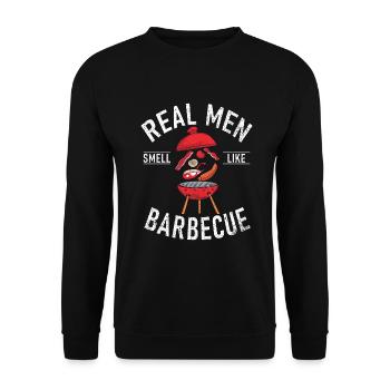 Grillades Barbecue Grillades - Sweat-shirt Unisexe - noir - Devant - Alina (178cm) & Michal (187cm)