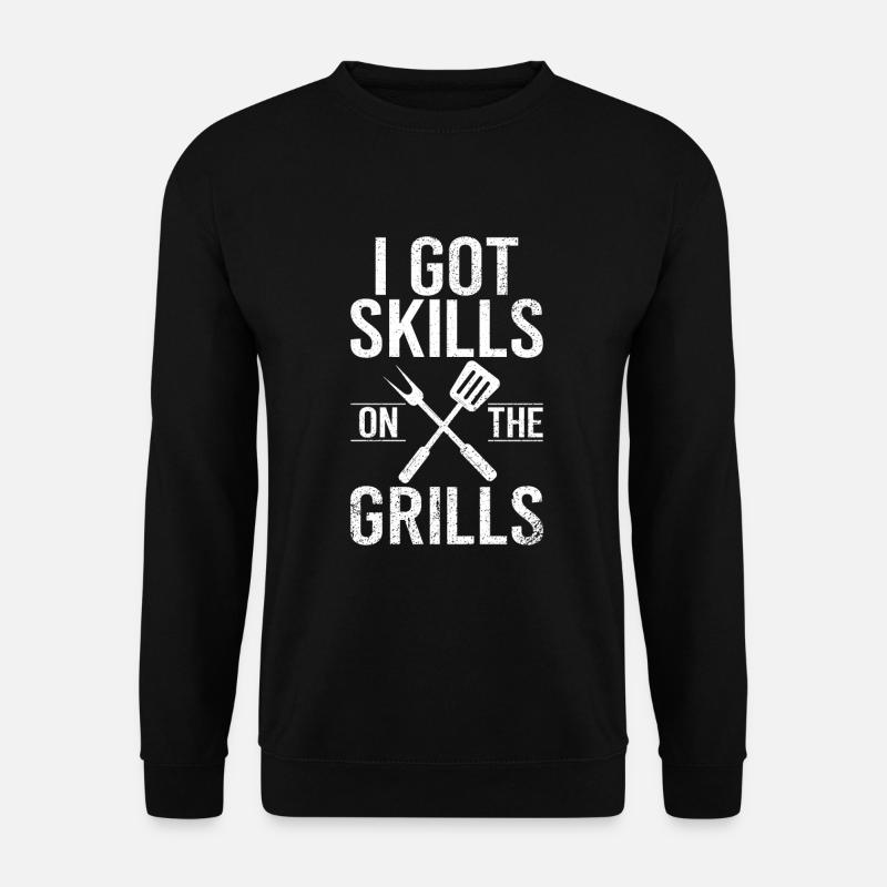 Grill Barbecue Grilling - Unisex Pullover - Schwarz
