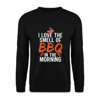 Grill Barbecue Grilling - Unisex Pullover - Schwarz - Vorne - Alina (178cm) & Michal (187cm)