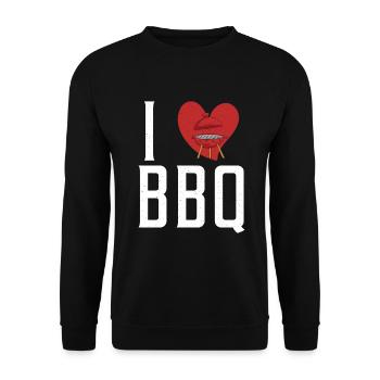 Grillades Barbecue Grillades - Sweat-shirt Unisexe - noir - Devant - Alina (178cm) & Michal (187cm)