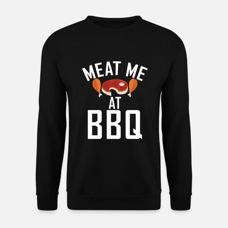Grill Barbecue Grilling - Unisex Pullover - Schwarz
