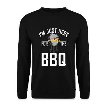 Grillades Barbecue Grillades - Sweat-shirt Unisexe - noir - Devant - Alina (178cm) & Michal (187cm)