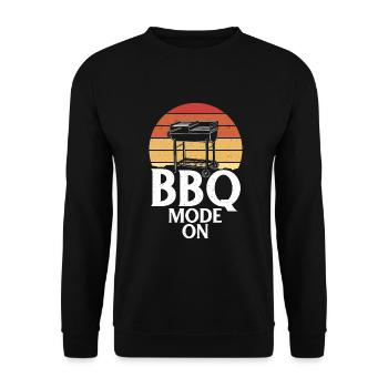Grill Barbecue Grilling - Unisex Pullover - Schwarz - Vorne - Alina (178cm) & Michal (187cm)