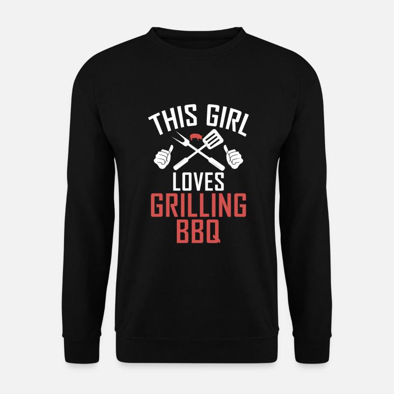 Grill Barbecue Grilling - Unisex Pullover - Schwarz