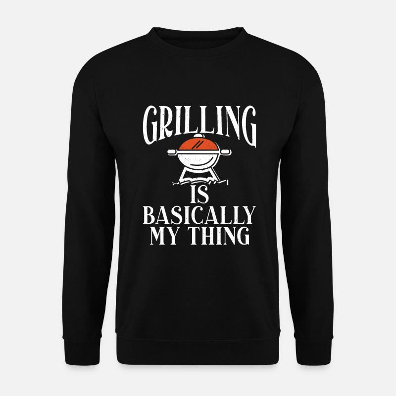 Grill Barbecue Grilling - Unisex Pullover - Schwarz