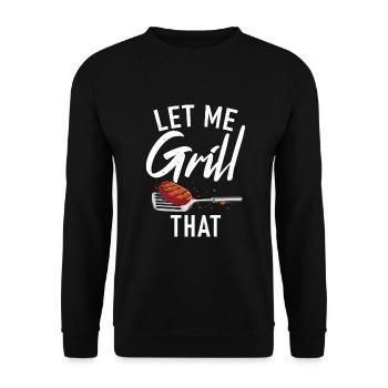 Grillades Barbecue Grillades - Sweat-shirt Unisexe - noir - Devant - Alina (178cm) & Michal (187cm)