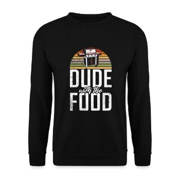 Grillades Barbecue Grillades - Sweat-shirt Unisexe - noir - Devant - Alina (178cm) & Michal (187cm)