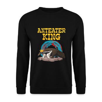 Dear Anteater Gift - Unisex Sweatshirt - black - Front - Alina (178cm) & Michal (187cm)